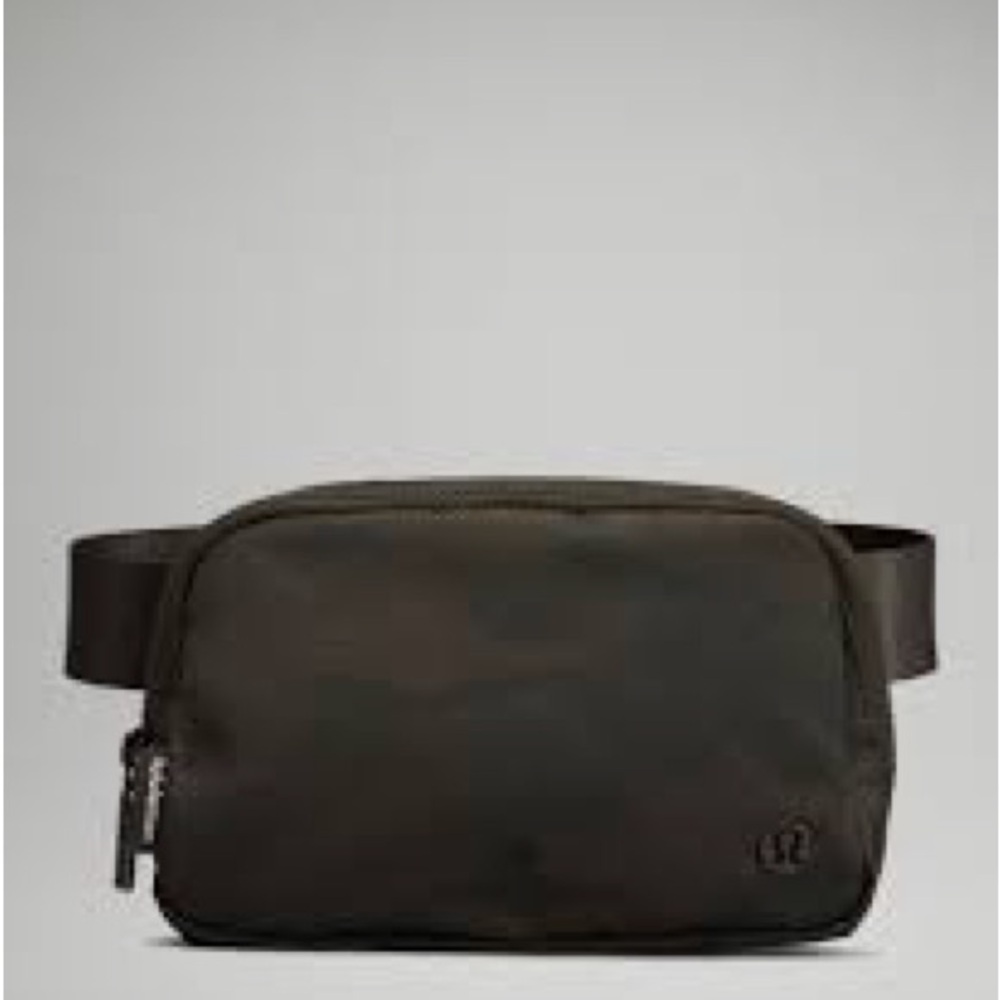 Everywhere belt bag -Jacquard Camo Cotton Obsidian / Black